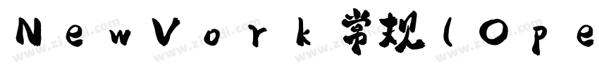 NewVork 常规(OpenType 字体转换